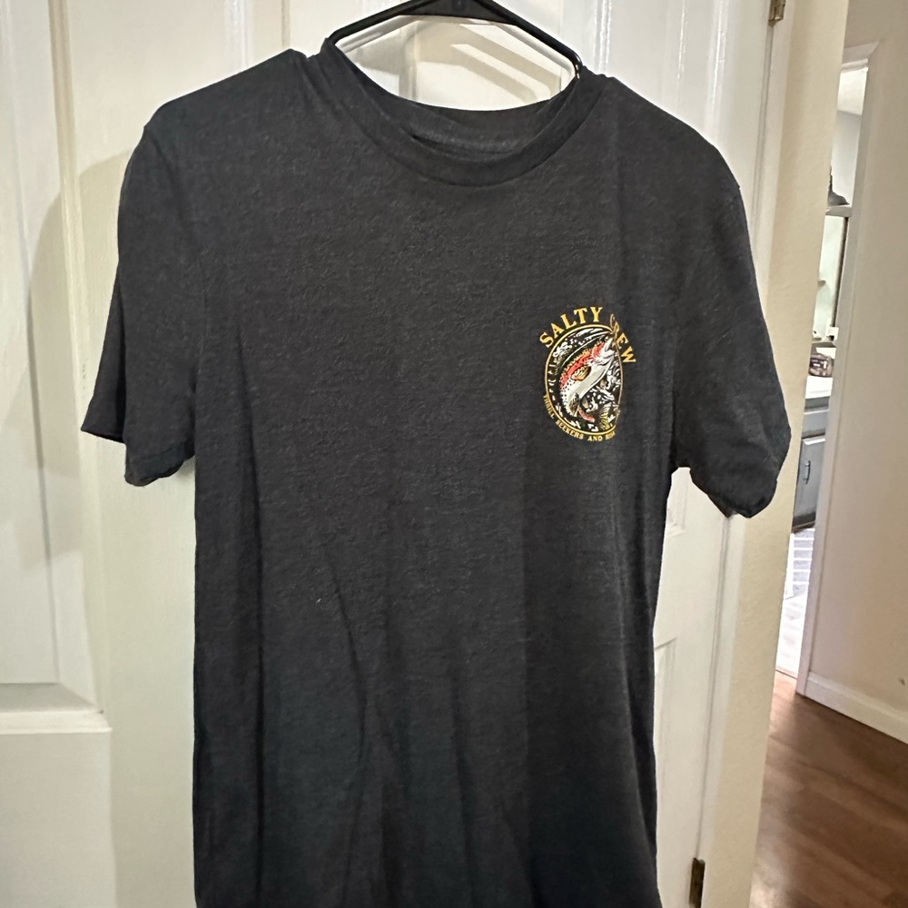 Salty Crew Gray Short Sleeve Tee Classic Crew Neck